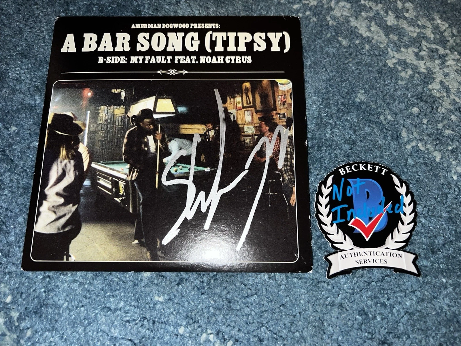 Shaboozey Signed A Bar Song (Tipsy) 7” Vinyl Album Country Superstar Beckett