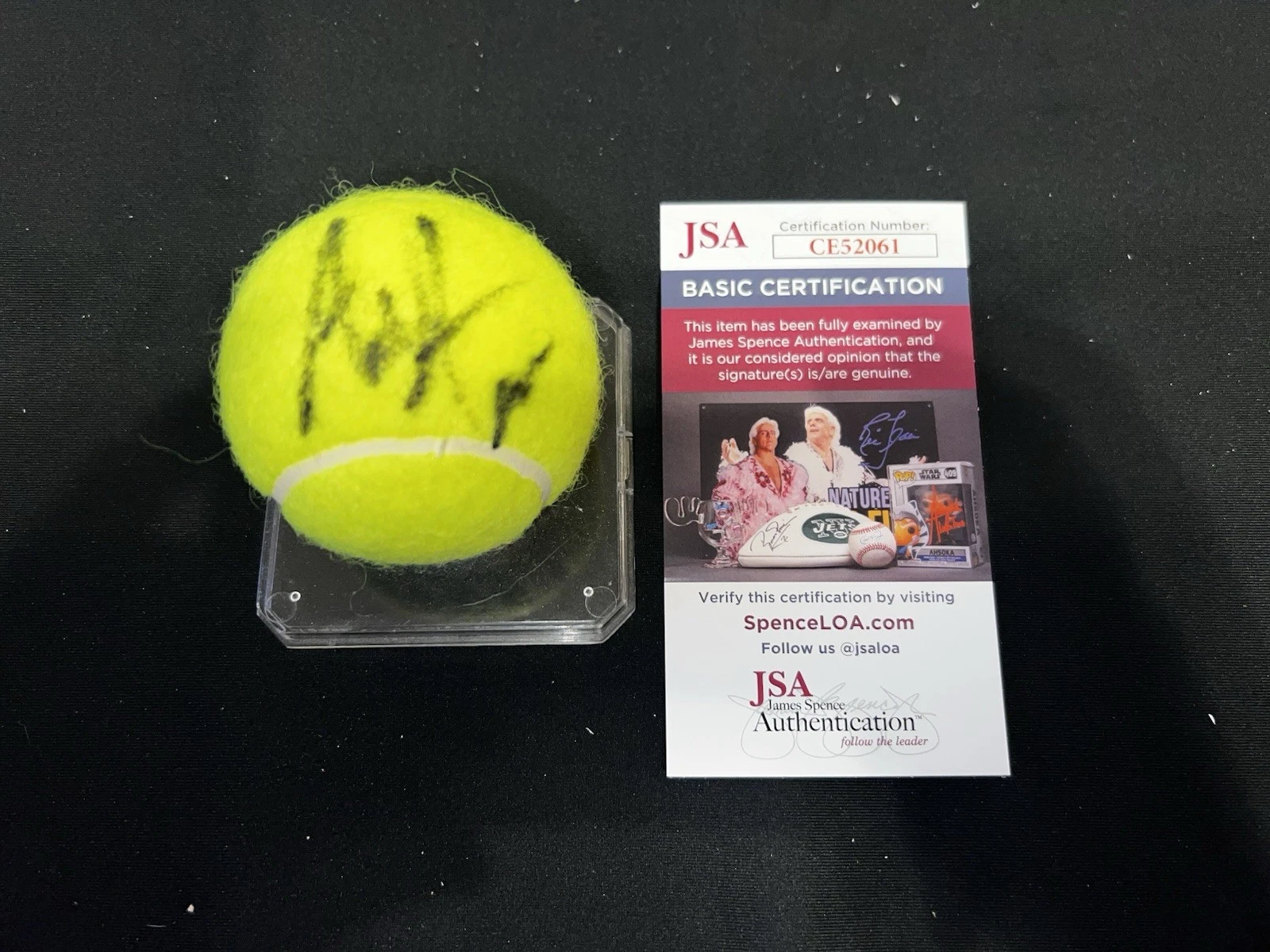 Andre Agassi Signed Roland Garros French Open Tennis Ball Legend JSA Auth #2