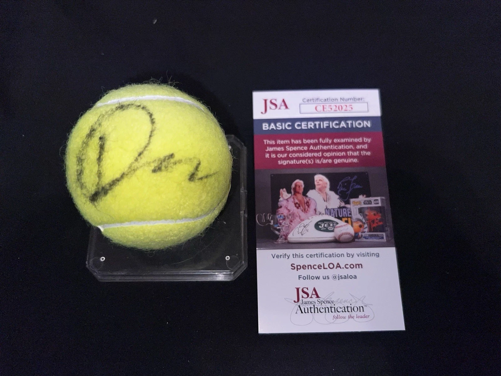 Jack Draper Signed Official Wilson US Open Tennis Ball Champ JSA Auth #2