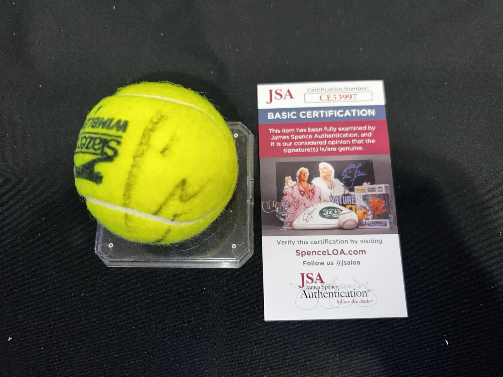 Carlos Alcaraz Signed Official Slazenger Wimbledon Tennis Ball Champ JSA Auth #2