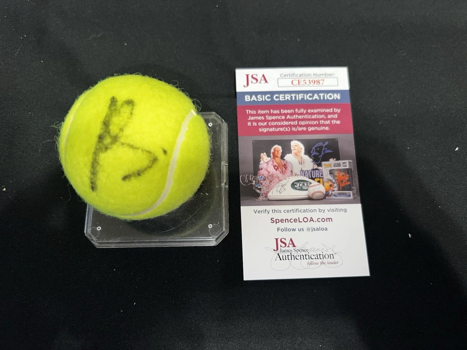 Juan Carlos Ferrero Signed Roland Garros French Open Tennis Ball JSA Auth #2