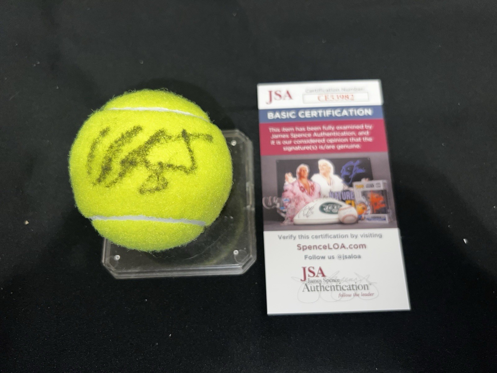 Caroline Caro Garcia Signed Tennis Ball WTA Superstar JSA Auth