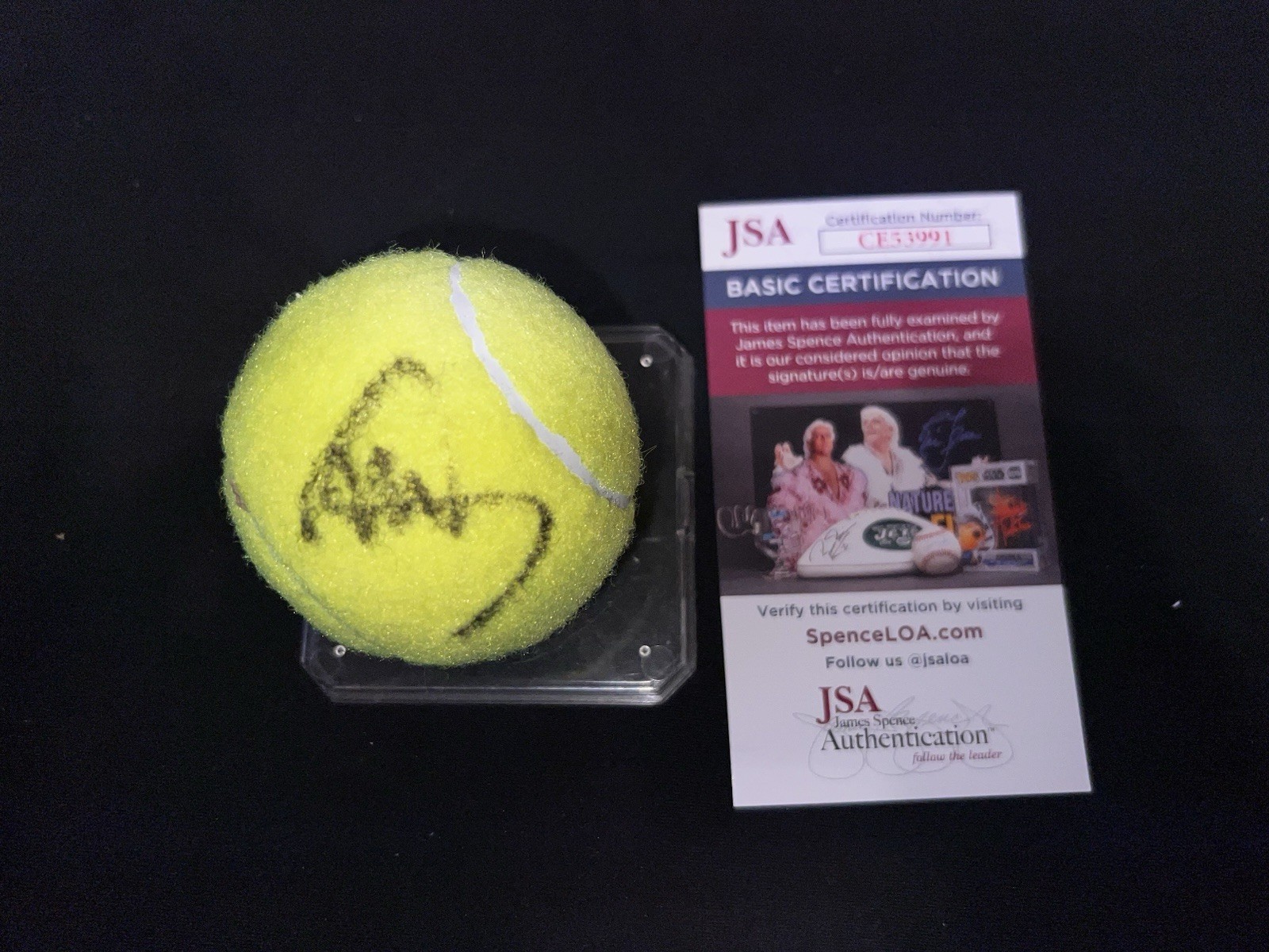 Mayar Sherif Signed Tennis Ball WTA Superstar JSA Auth