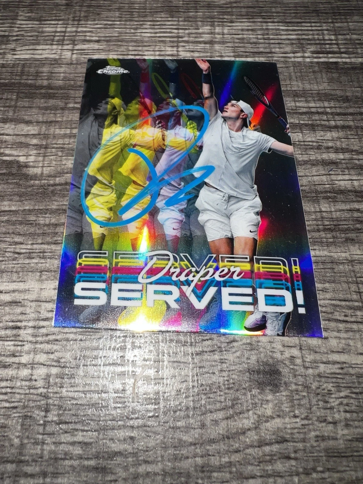 Jack Draper Signed 2024 Topps Chrome Served Trading Card Tennis Superstar #2