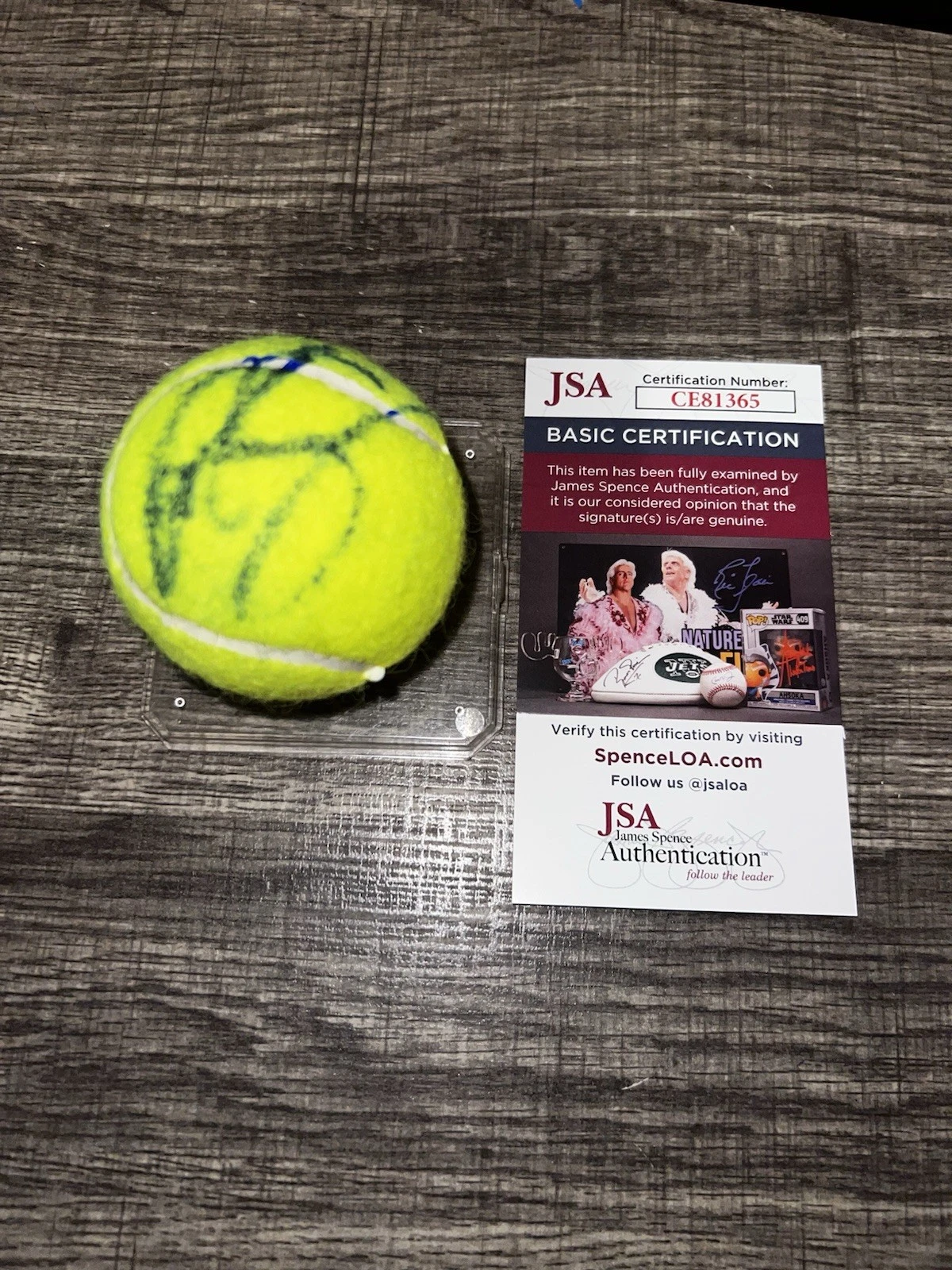 Alex de Minaur Signed Official Penn Tennis Ball ATP Superstar JSA Auth