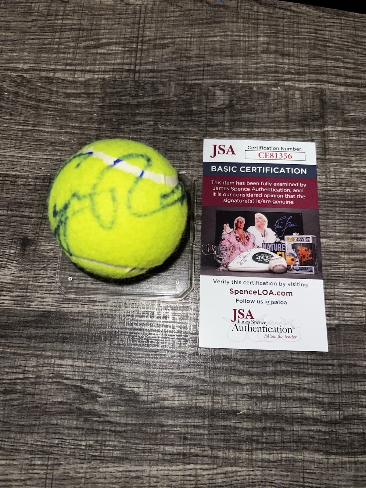 Casper Rudd Signed Official Penn Tennis Ball ATP Superstar JSA Auth