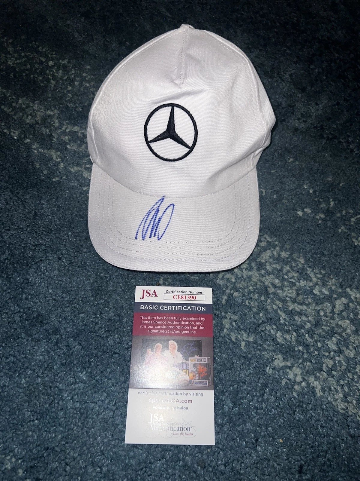 Andrea Kimi Antonelli Signed Formula 1 Mercedes Racing Hat #12 JSA Auth #2