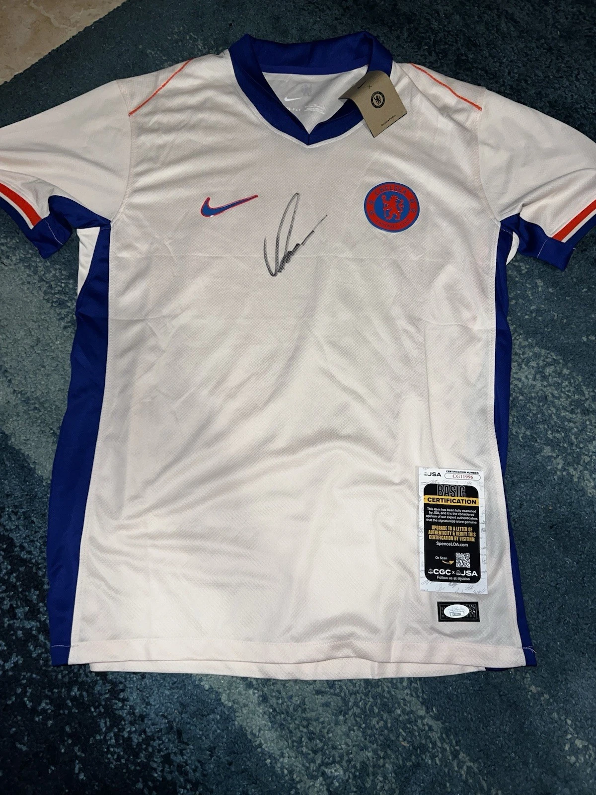 Cole Palmer Signed Chelsea FC Jersey Superstar England Club World Cup JSA Auth