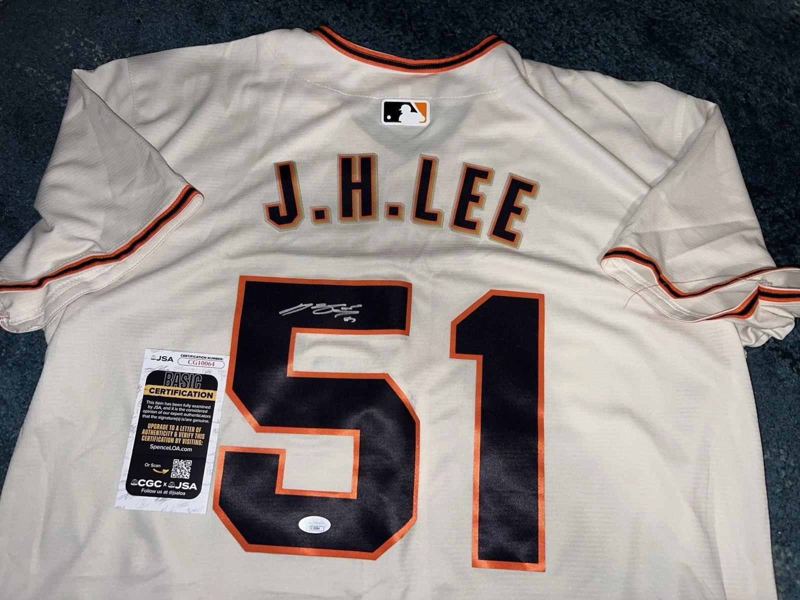 Jung Hoo Lee Signed San Francisco Giants Jersey Superstar Slugger JSA Auth