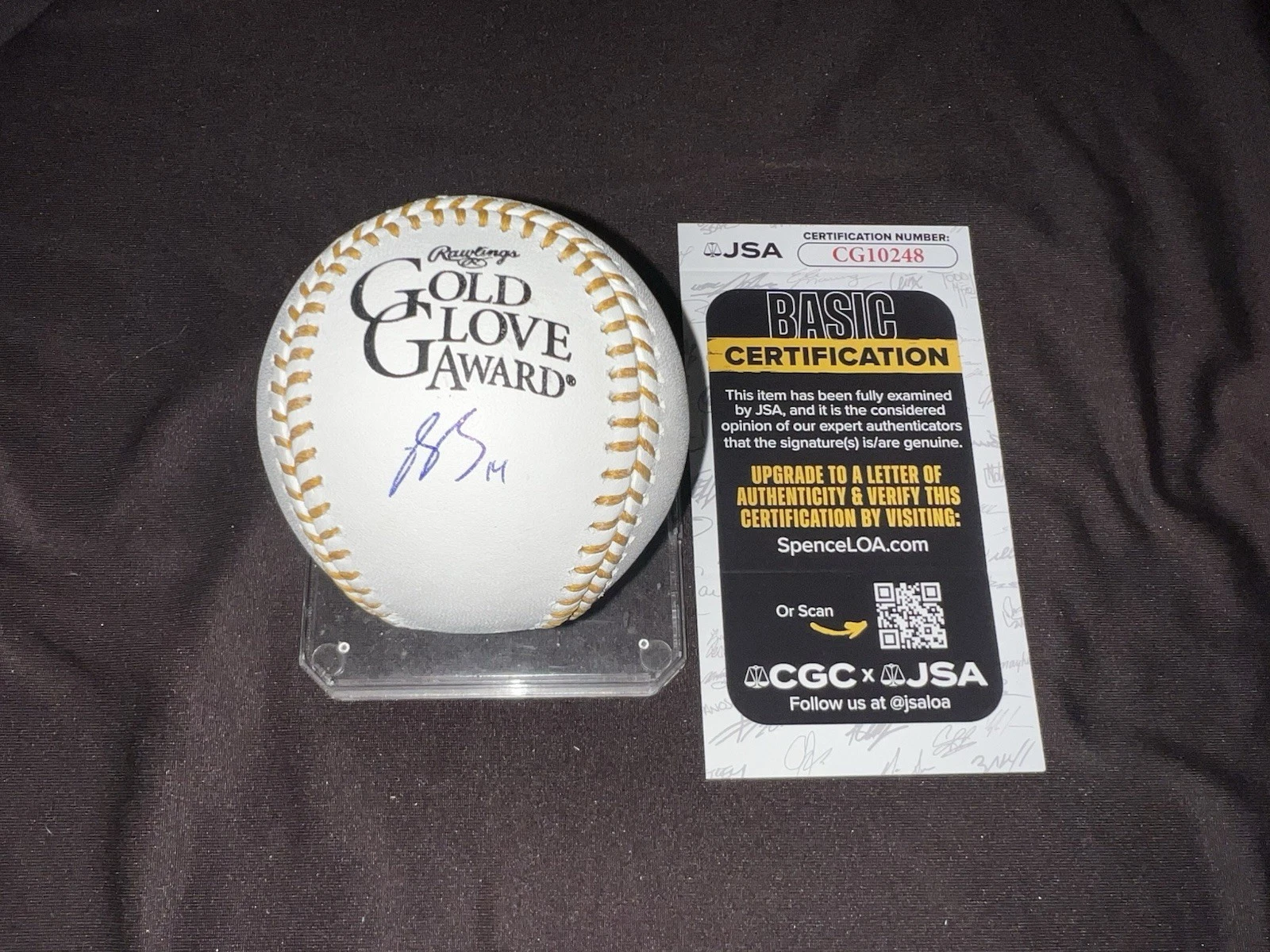 Buster Posey Signed Official Gold Glove Baseball San Francisco Giants JSA Auth