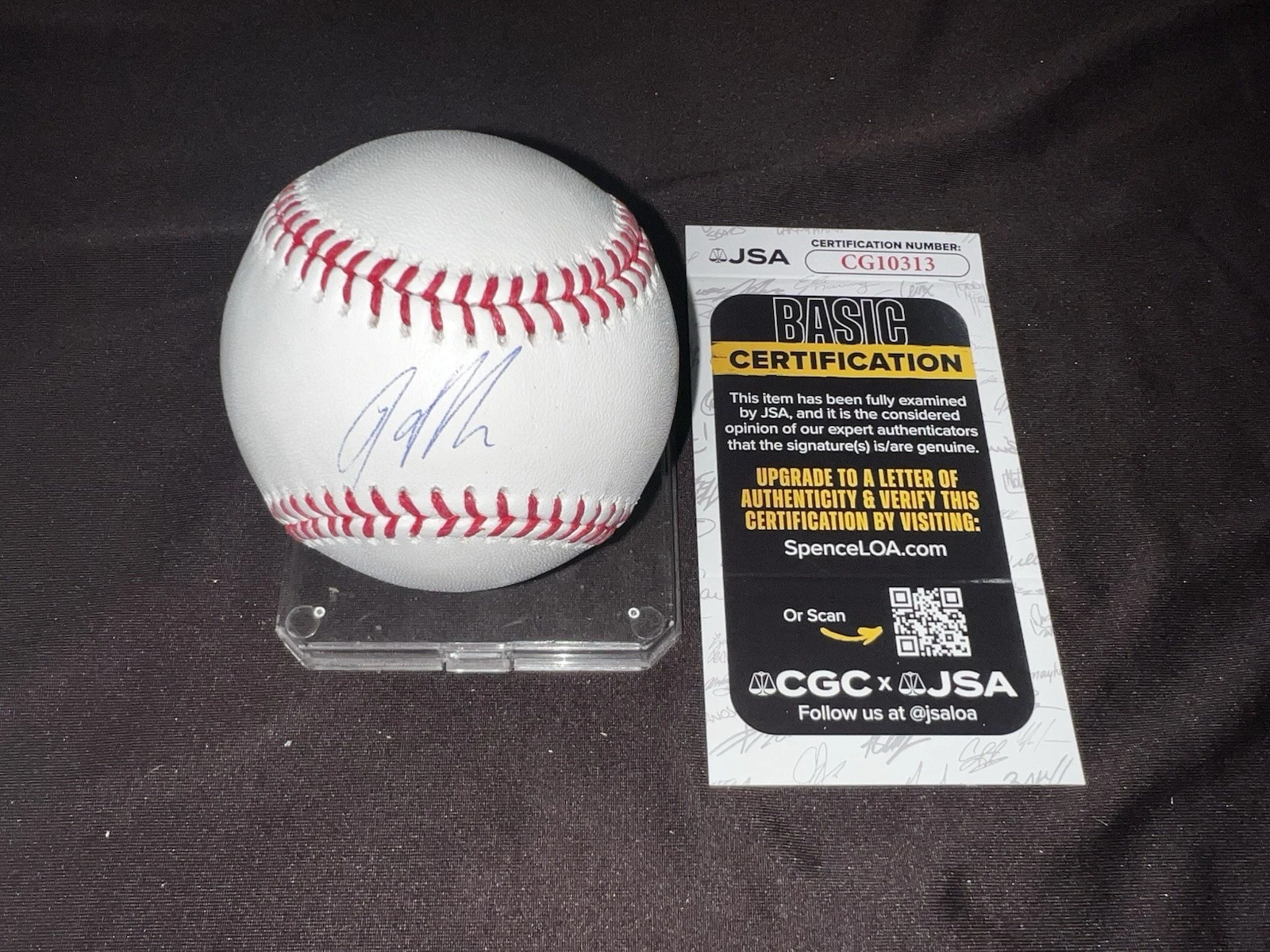 Heliot Ramos Signed Official Major League Baseball San Fran Giants JSA Auth #2