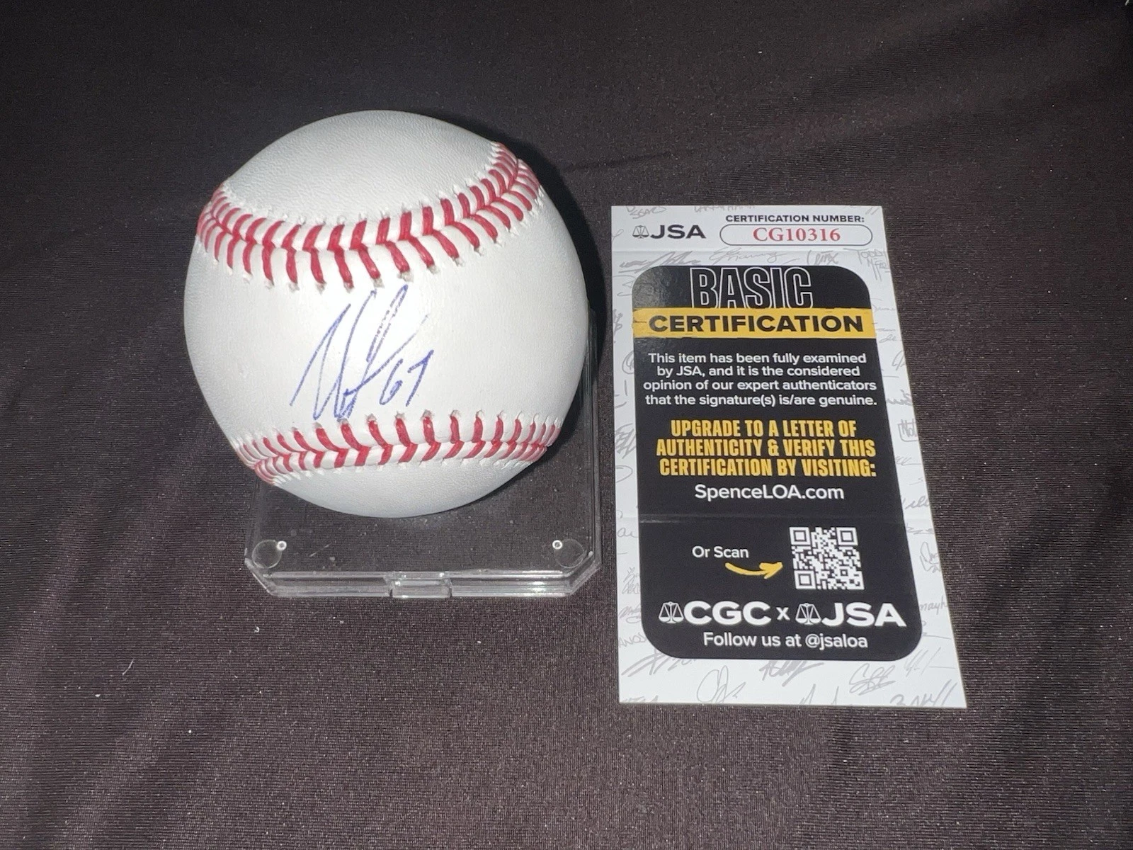 Seth Lugo Signed Official Major League Baseball Kansas City Royals JSA Auth