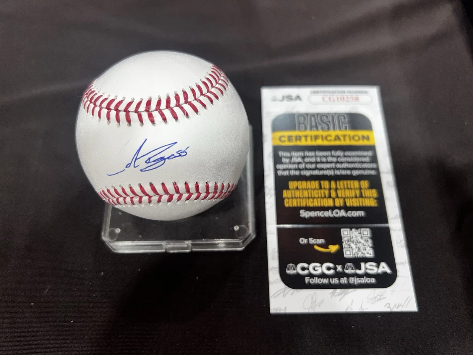 Cole Ragans Signed Official Major League Baseball Kansas City Royals JSA Auth