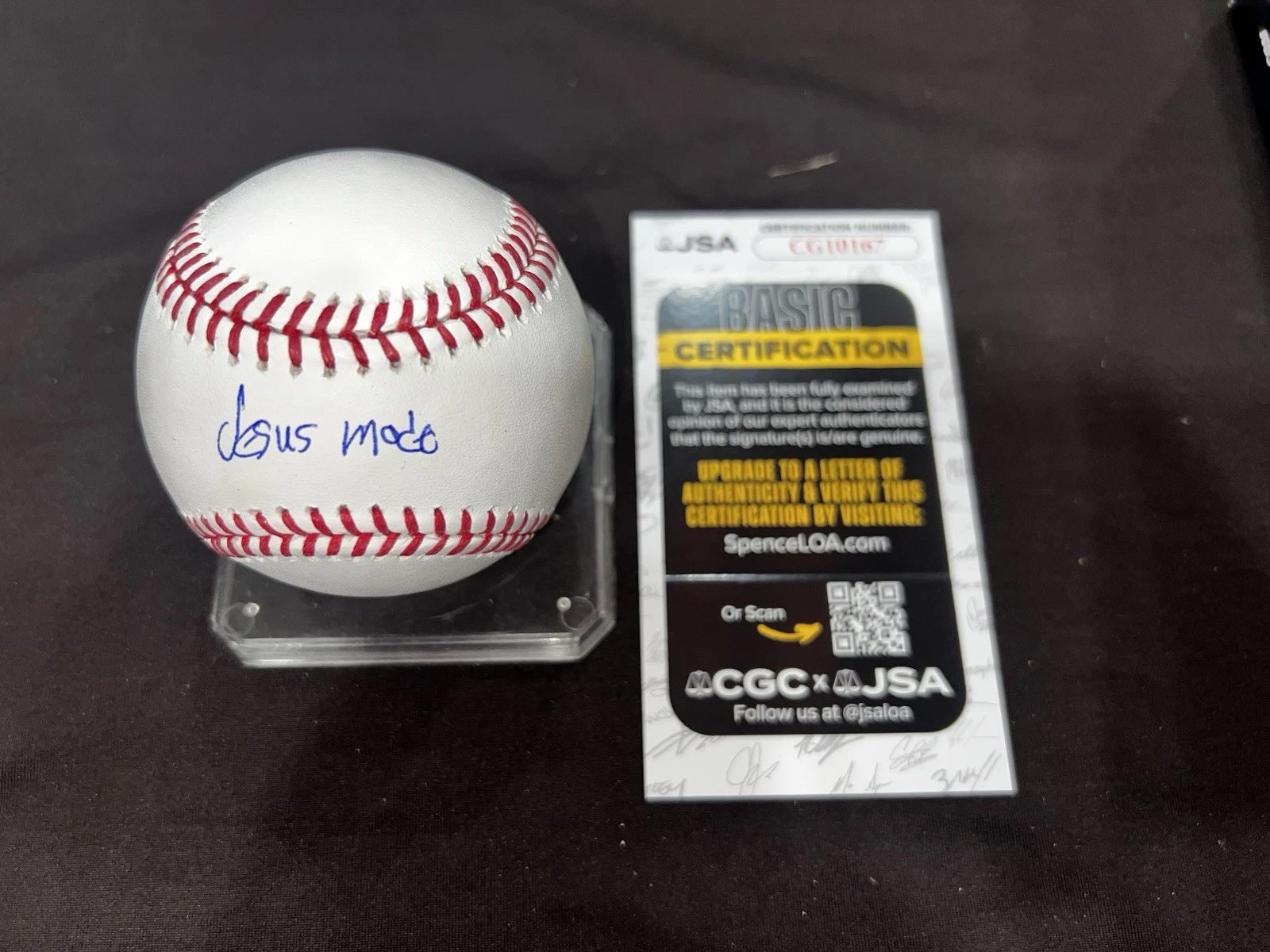 Jesus Made Signed Official Major League Baseball Milwaukee Brewers JSA Auth