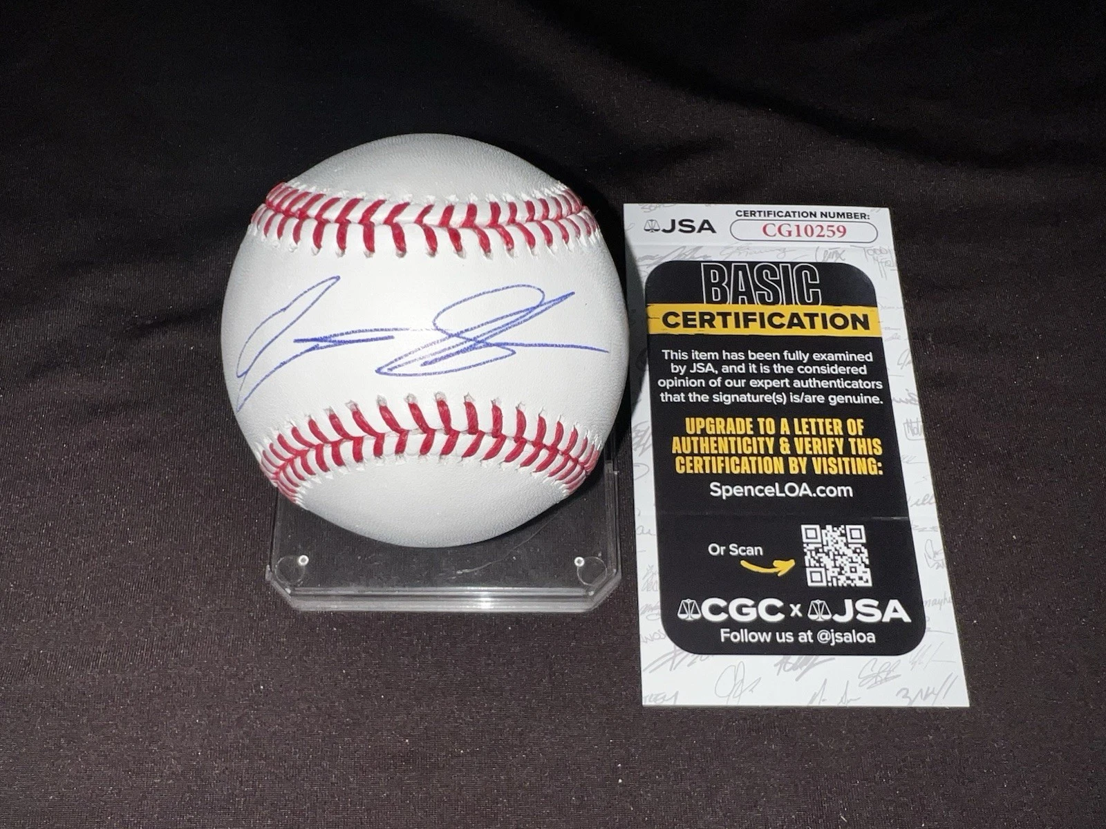 Matt Shaw Signed Official Major League Baseball Chicago Cubs JSA Auth