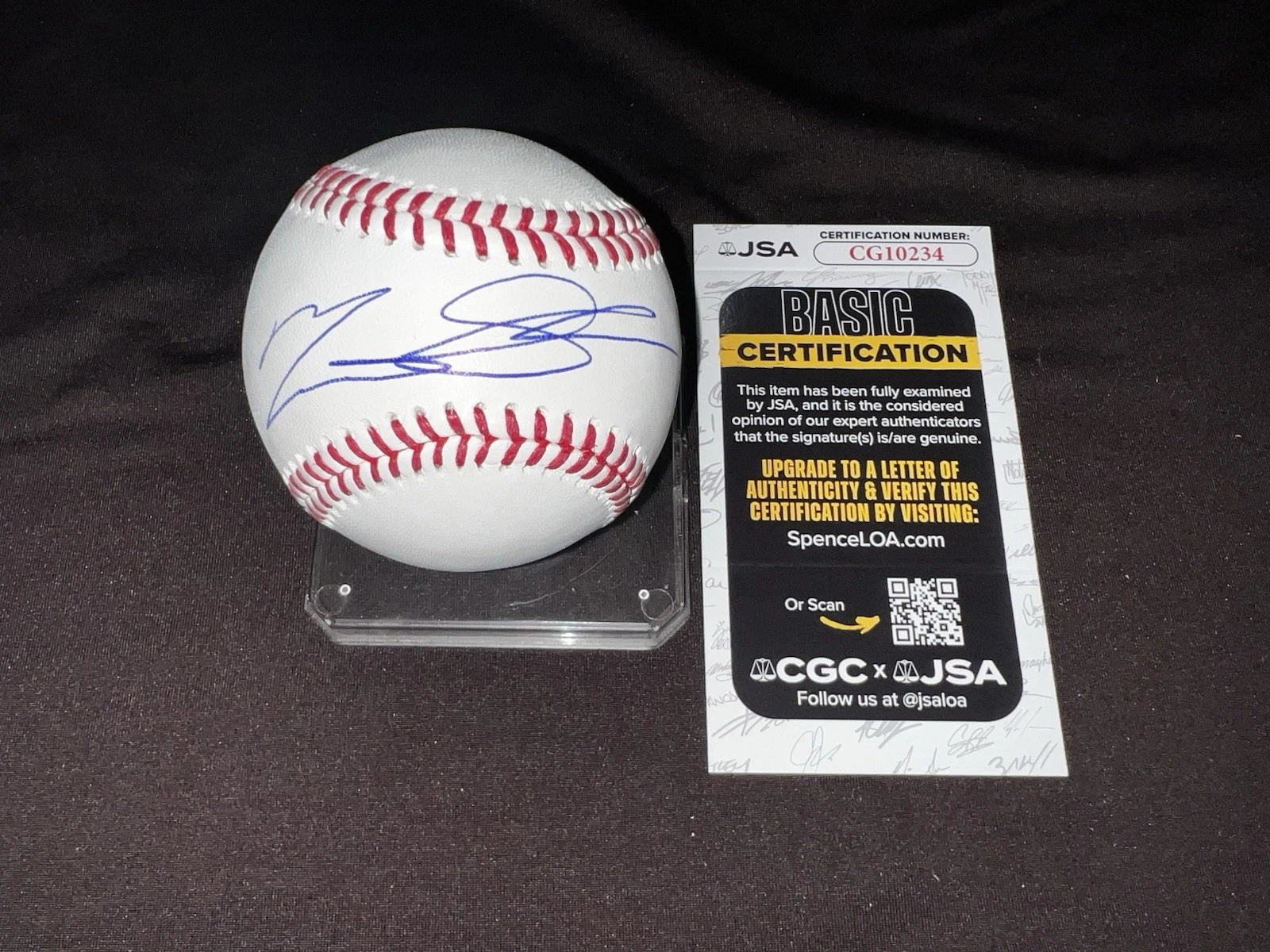 Matt Shaw Signed Official Major League Baseball Chicago Cubs JSA Auth #2