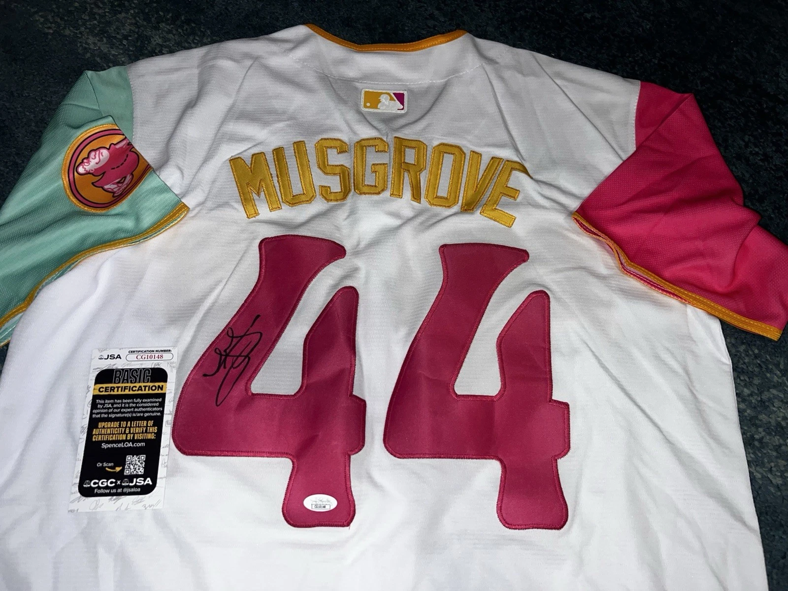 Joe Musgrove Signed San Diego Padres Jersey All Star Ace JSA Auth