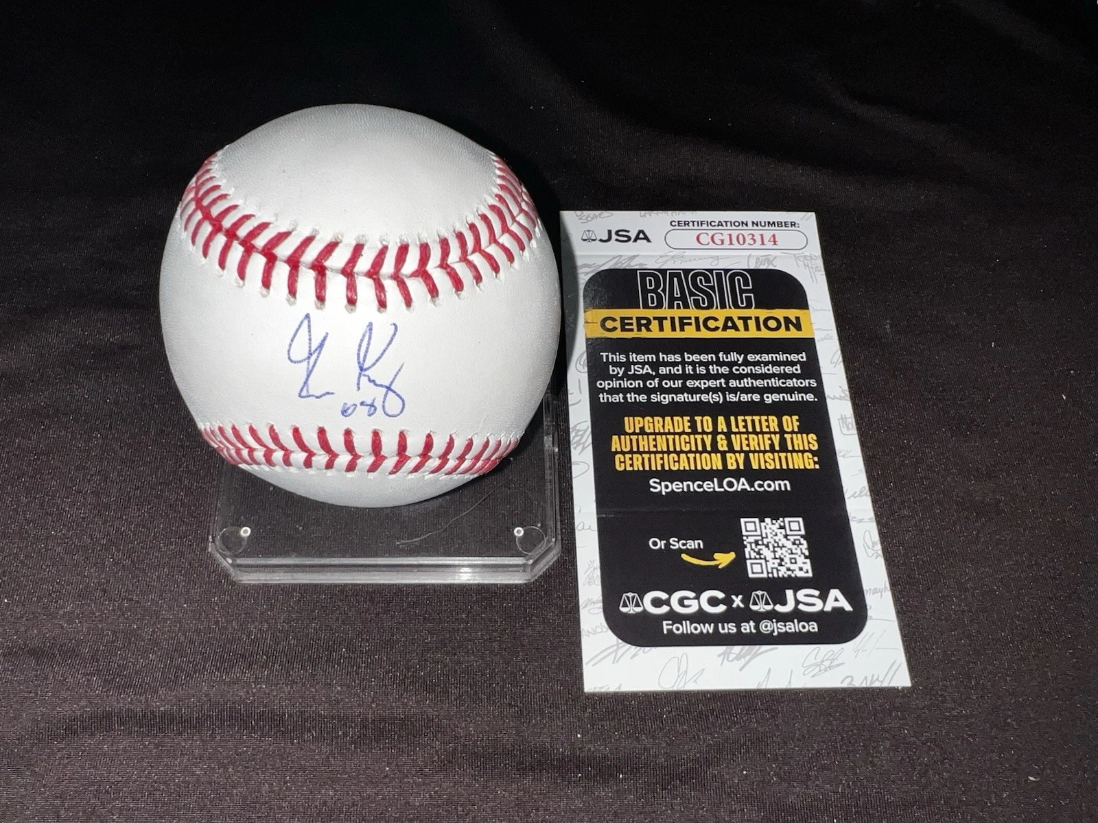 George Kirby Signed Official Major League Baseball Seattle Mariners JSA Auth