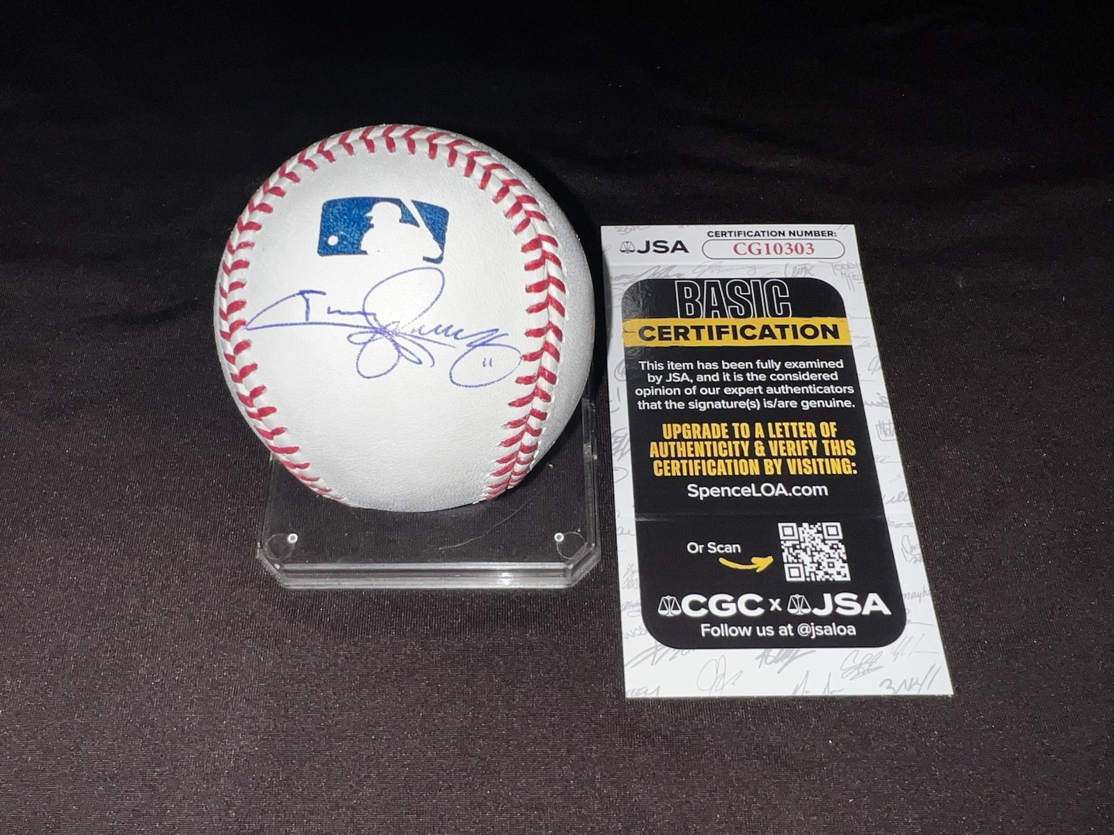 Jimmy Rollins Signed Official Major League Baseball Philadelphia Phils JSA Auth