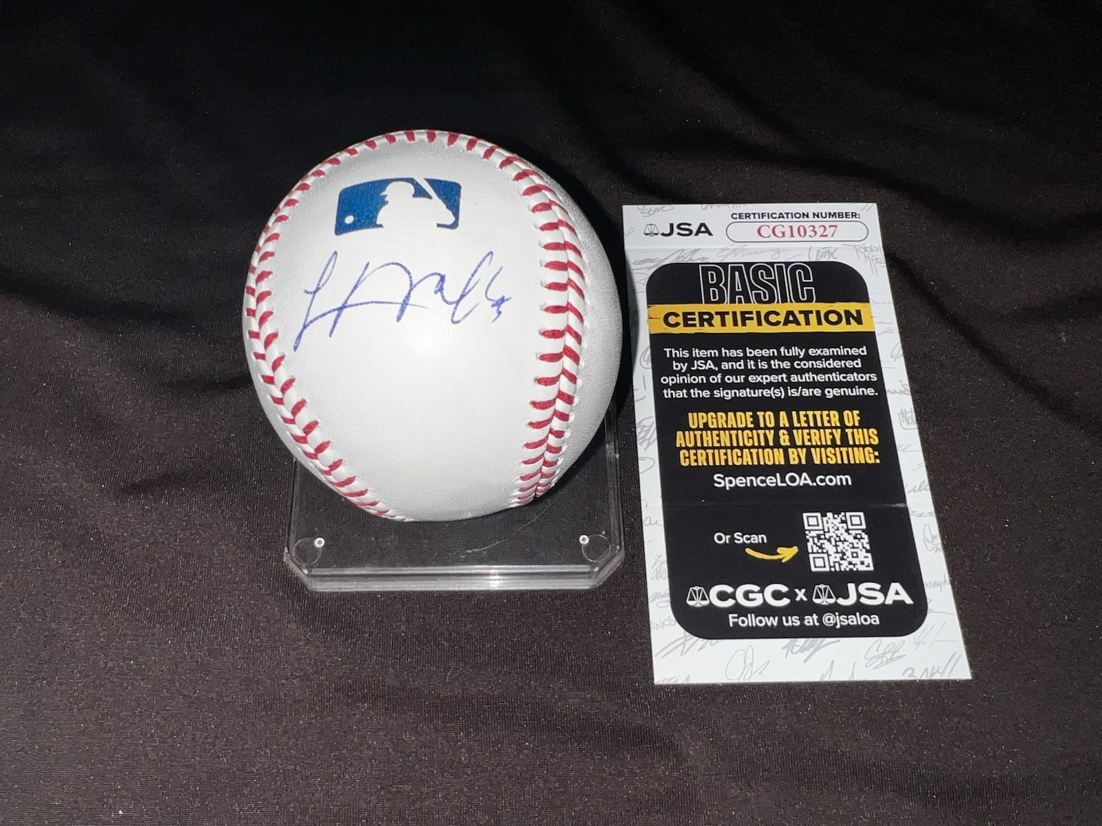 Logan O'Hoppe Signed Official Major League Baseball LA Angels JSA Auth