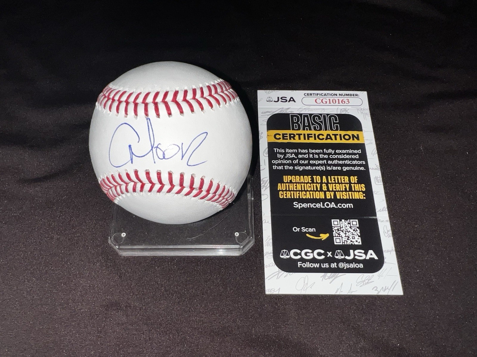 Christian Moore Signed Official Major League Baseball LA Angels JSA Auth #3