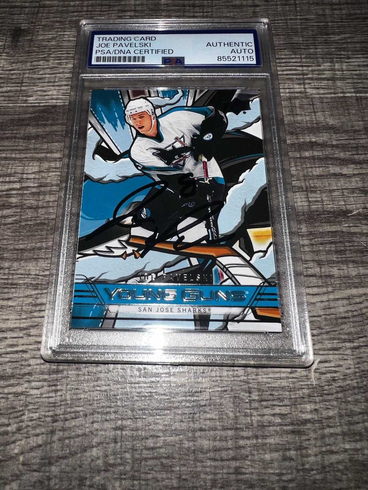 Joe Pavelski Signed 2023 Upper Deck Young Guns Trading Card San Jose PSA/DNA