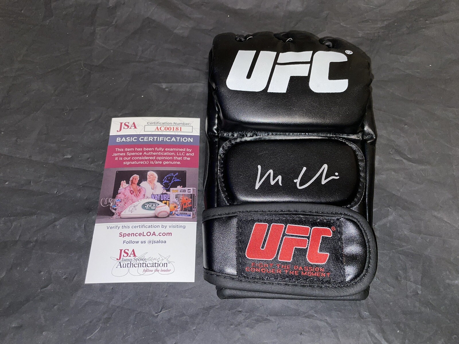 Macy Chiasson Signed UFC Glove Bantamweight Contender JSA Auth #2
