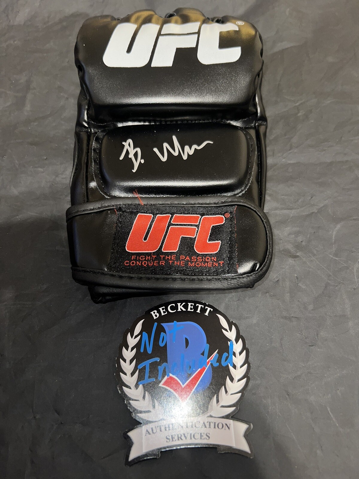 Brookliyn Wren Signed UFC Boxing Glove UFC Ring Girl Beautiful Beckett