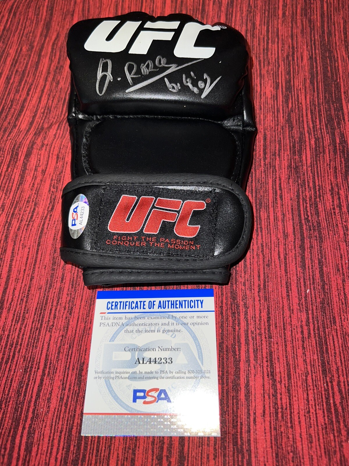 Jairzinho Rozenstruik Signed UFC Glove Suriname Champ Legend PSA/DNA