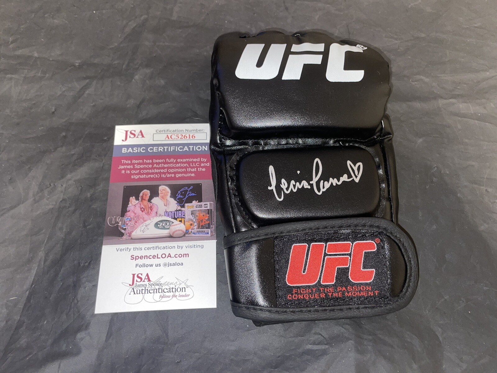 Tecia Torres Signed UFC Glove The Tiny Tornado JSA Auth #2
