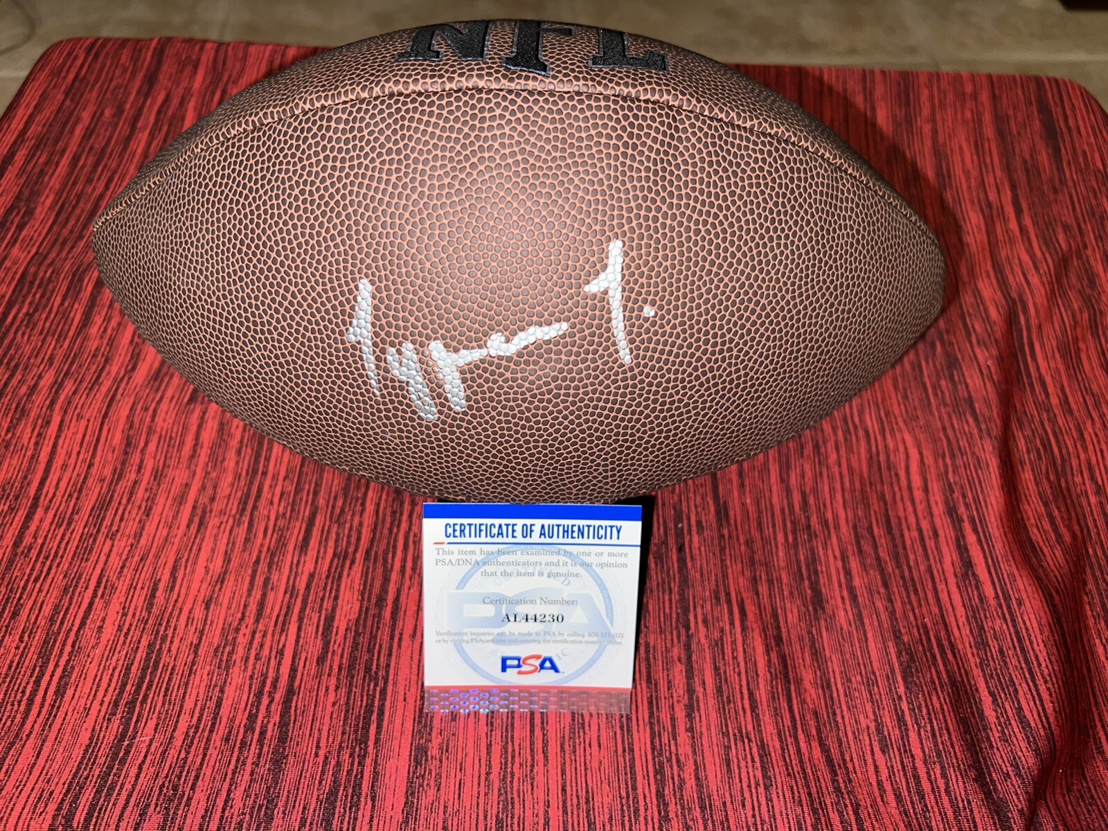 Tyquan Thornton Signed NFL Football New England Patriots Rookie PSA/DNA