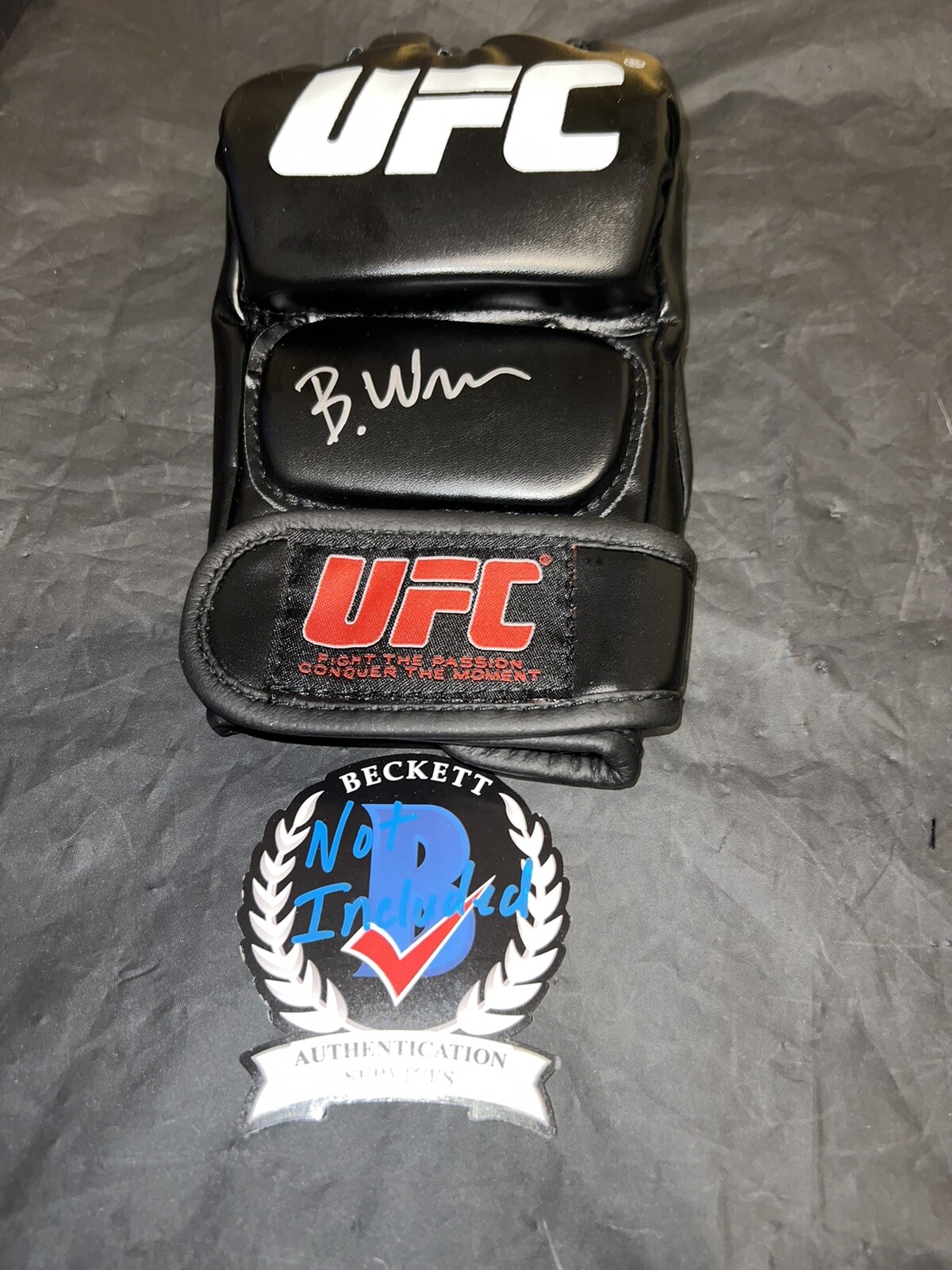 Brookliyn Wren Signed UFC Boxing Glove UFC Ring Girl Beautiful Beckett #3