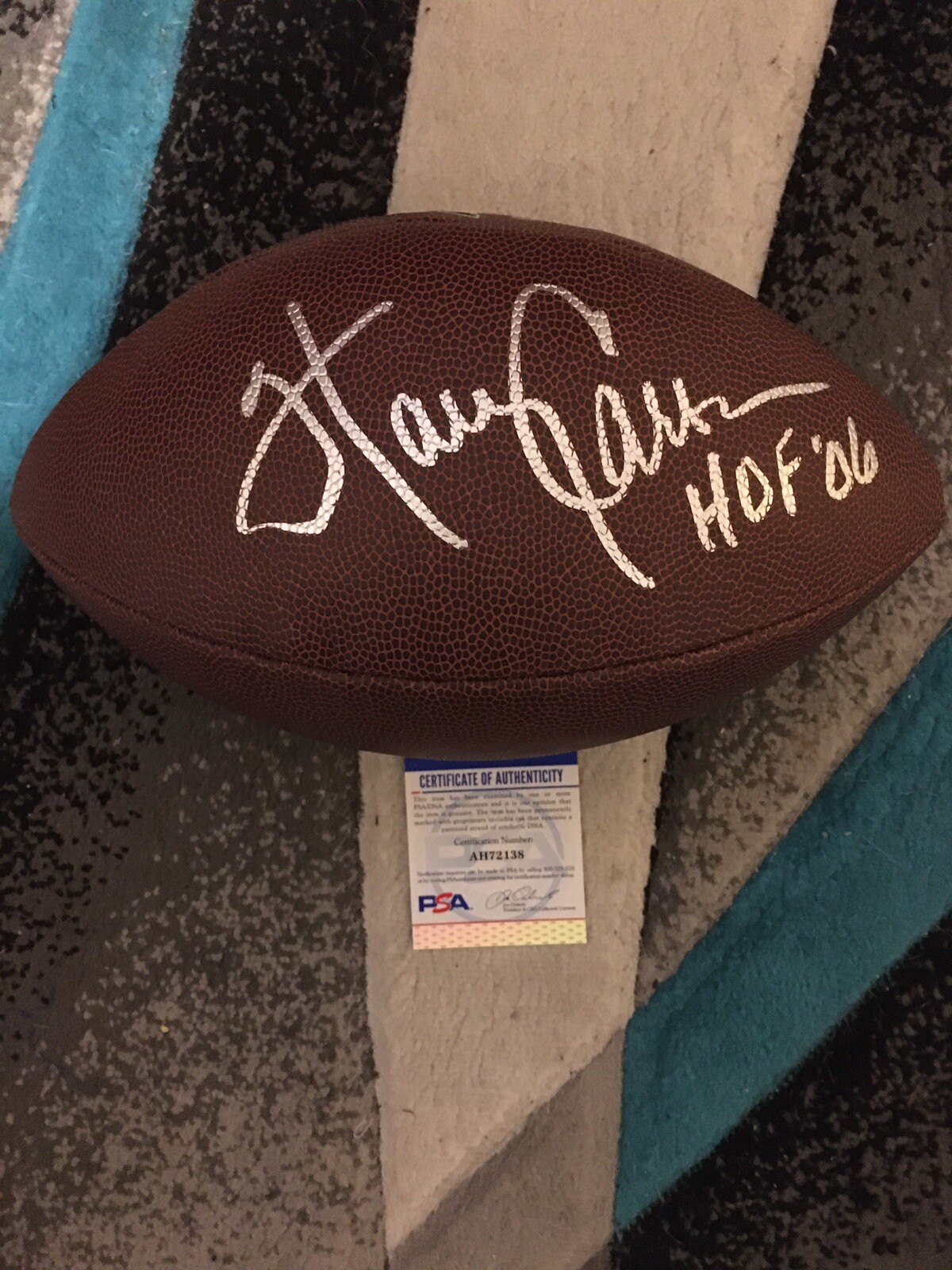 Harry Carson Signed NFL Football New York Giants Superstar PSA/DNA