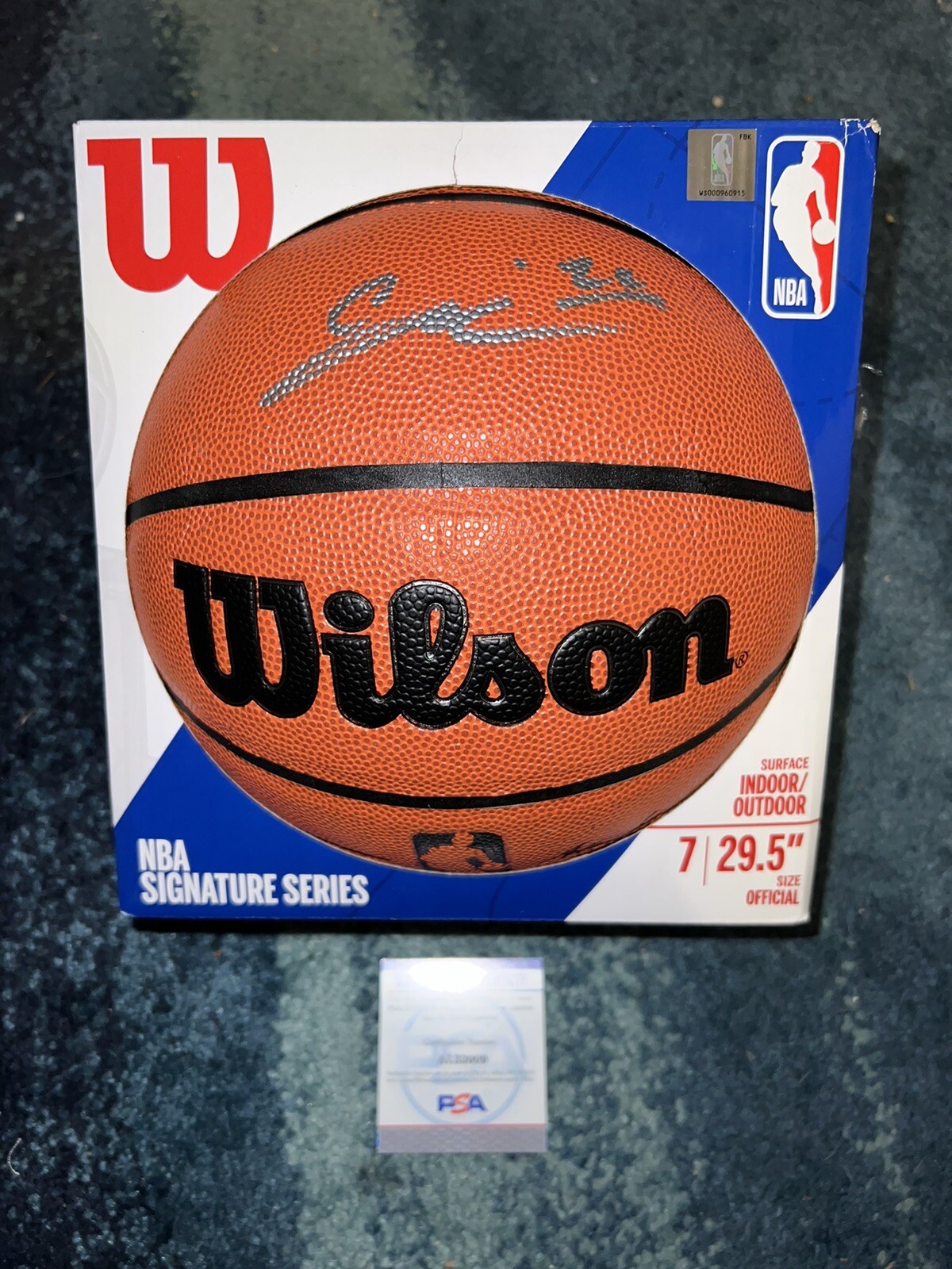 Cam Reddish Signed NBA Signature Series Basketball New York Knicks Star PSA/DNA
