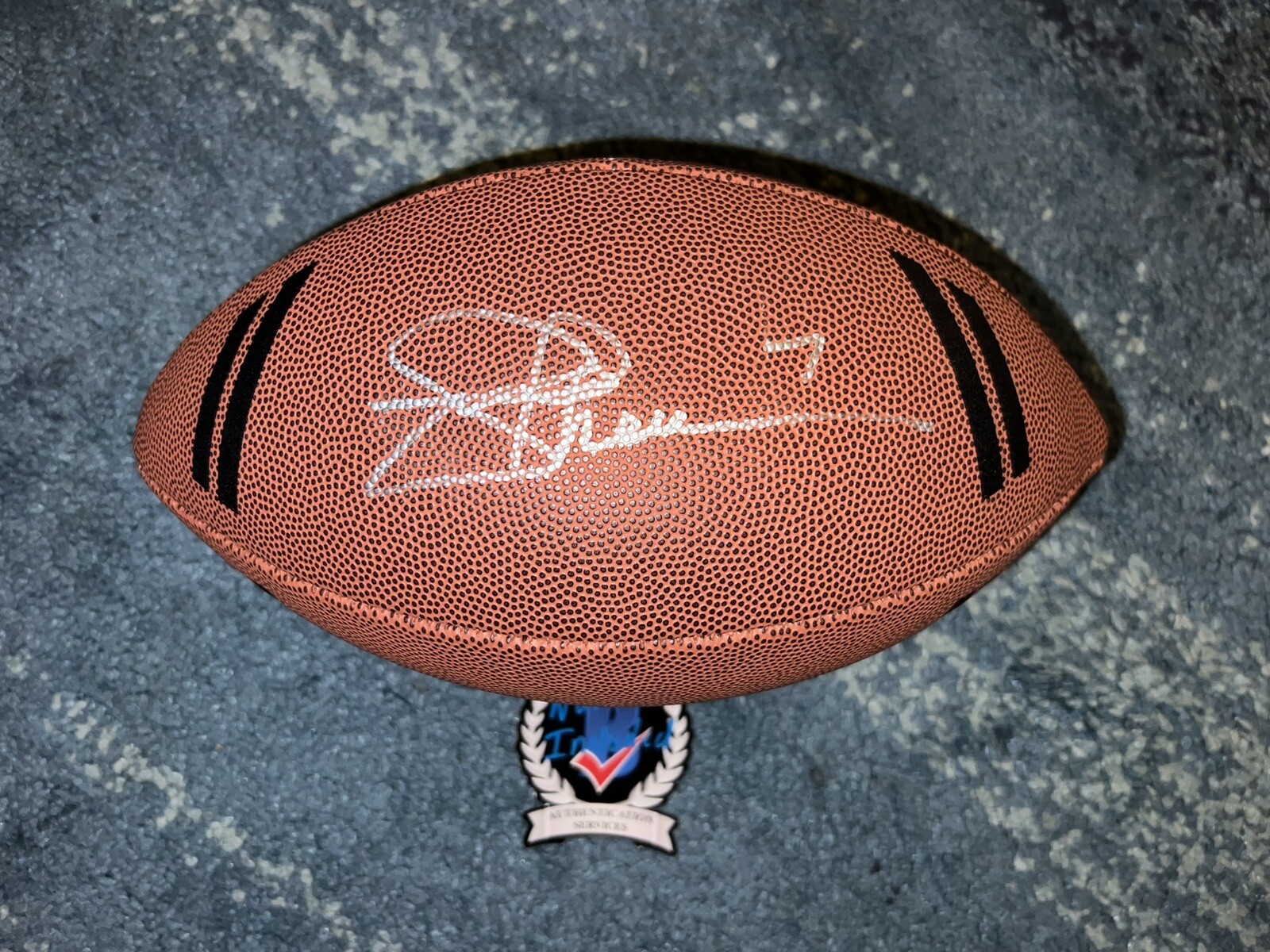 Joe Theismann Signed Wilson NFL Football New Washington Redskins Star Beckett #3