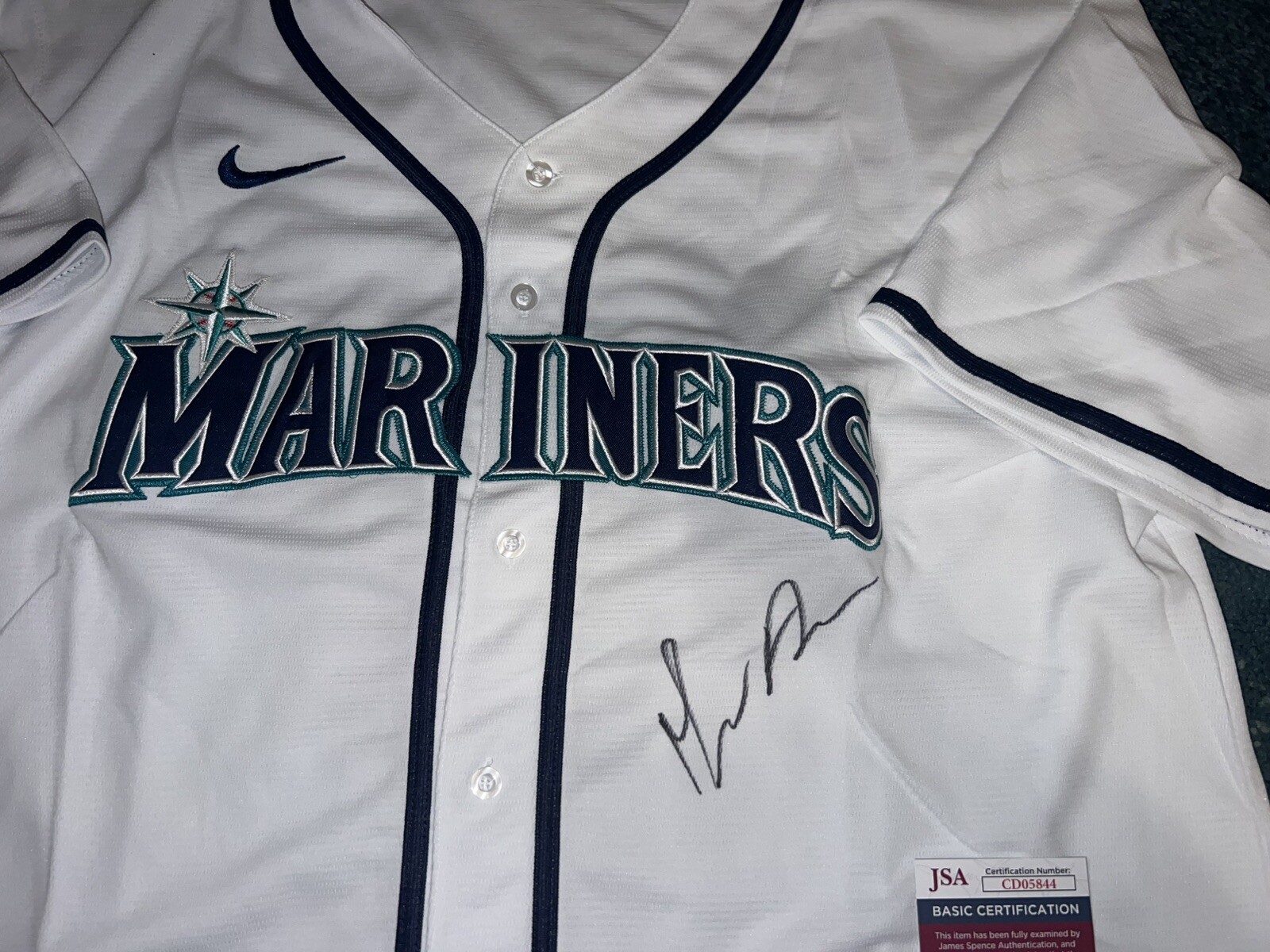 Michael Arroyo Signed Seattle Mariners Jersey Star Slugger JSA Auth