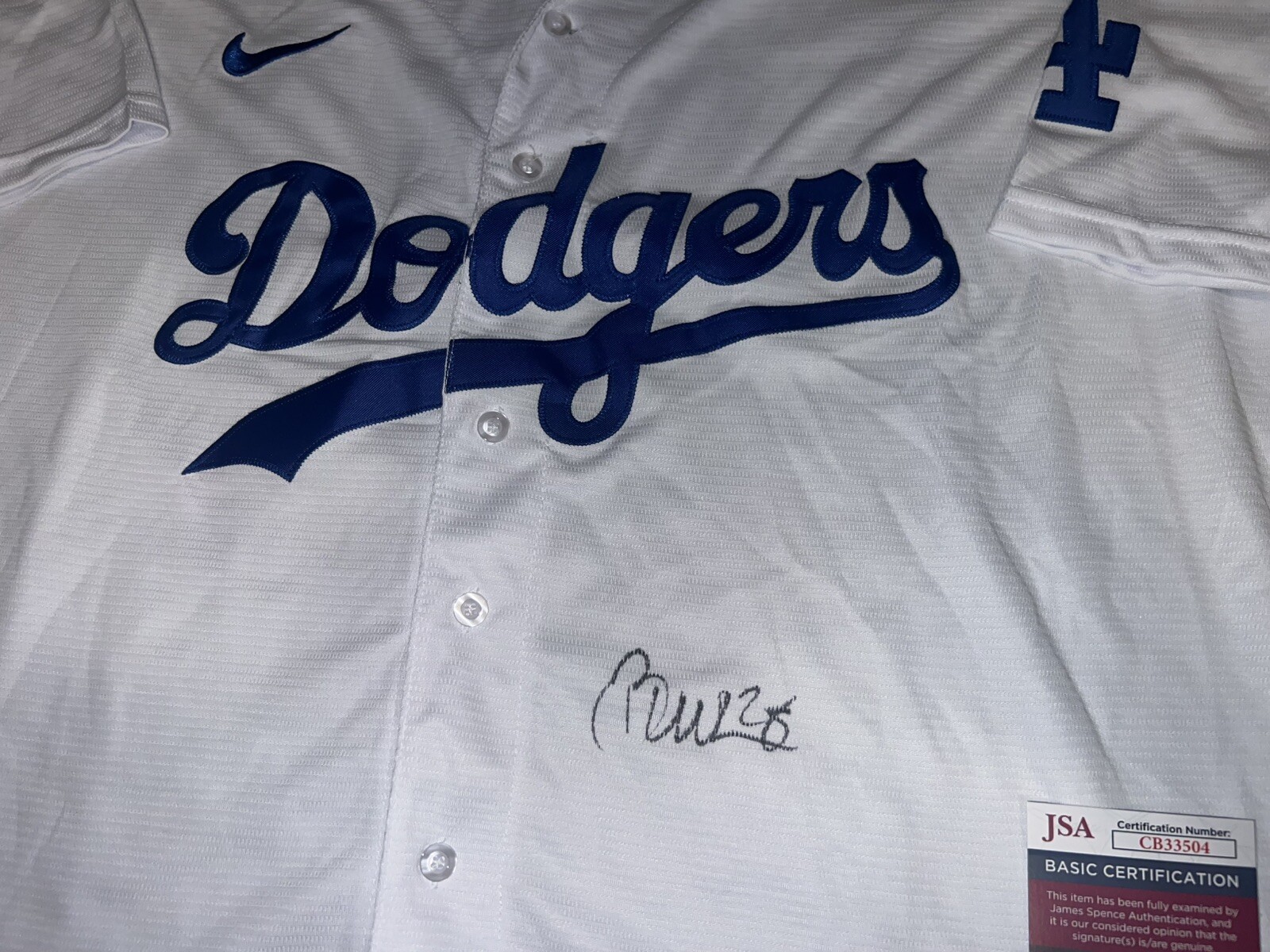 Bobby Miller Signed Los Angeles Dodgers Jersey Star Pitcher JSA Auth