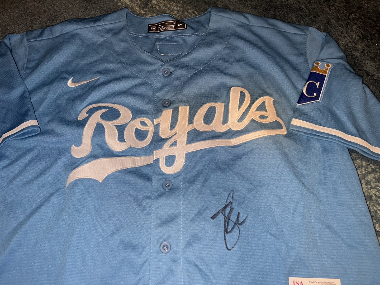 Jonathan India Signed Kansas City Royals Jersey Star Slugger JSA Auth