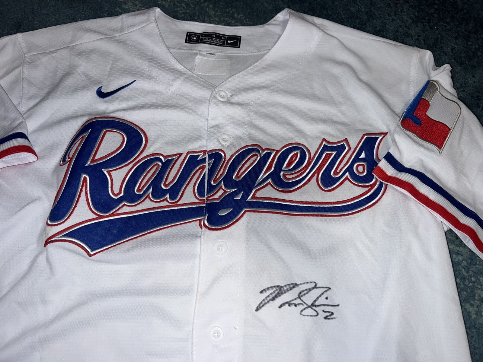 Marcus Semien Signed Texas Rangers Jersey Star Slugger JSA Auth #2