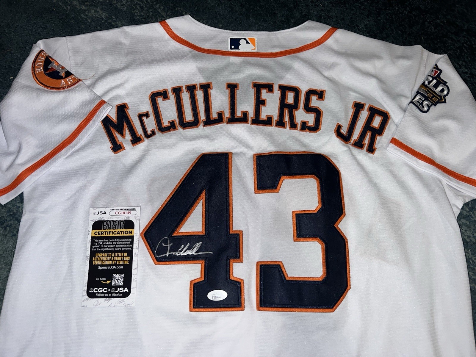 Lance McCullers Jr Signed Houston Astros Jersey All Star Ace JSA Auth