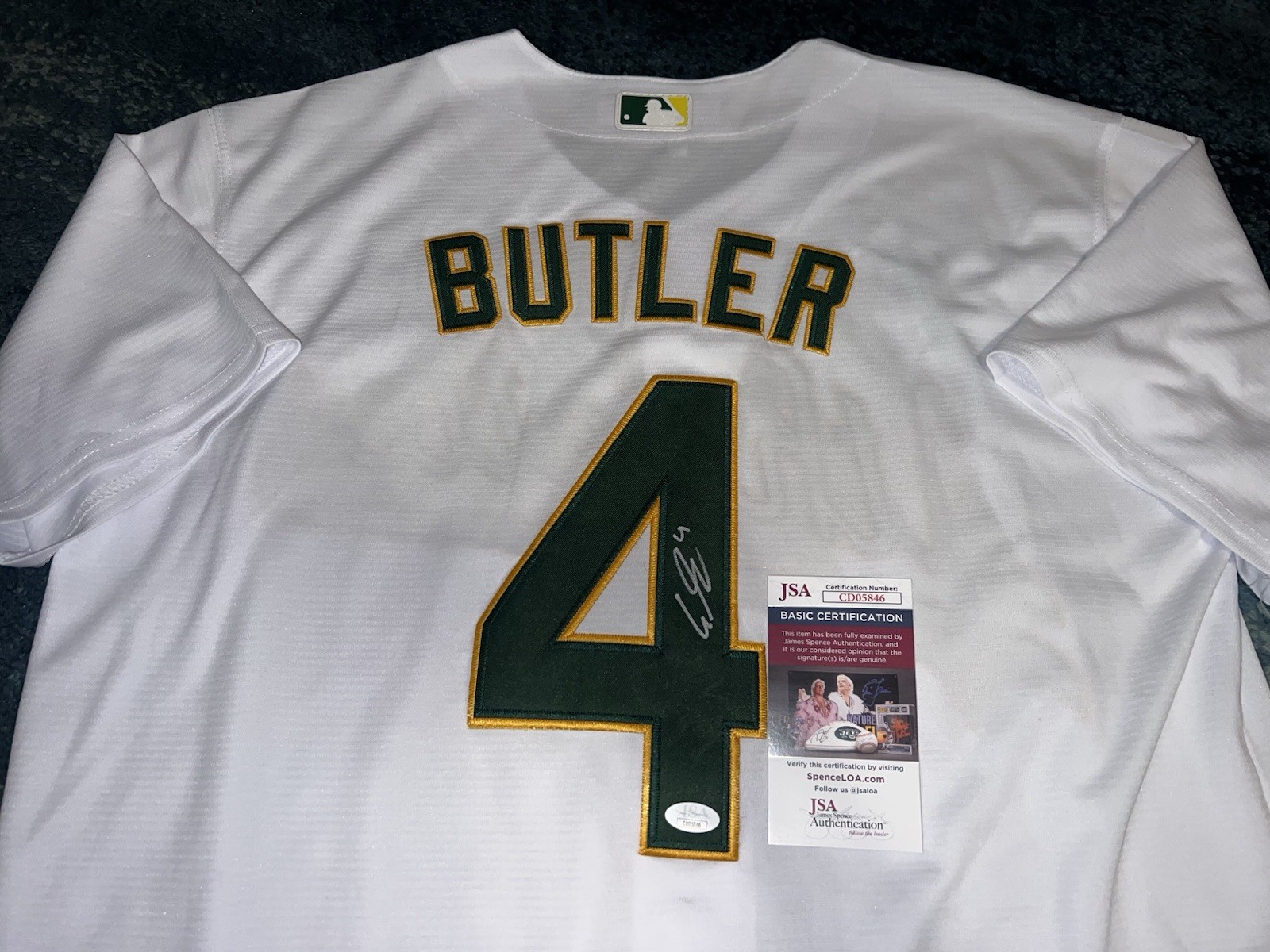 Lawrence Butler Signed Athletics Jersey All Star Slugger JSA Auth #2