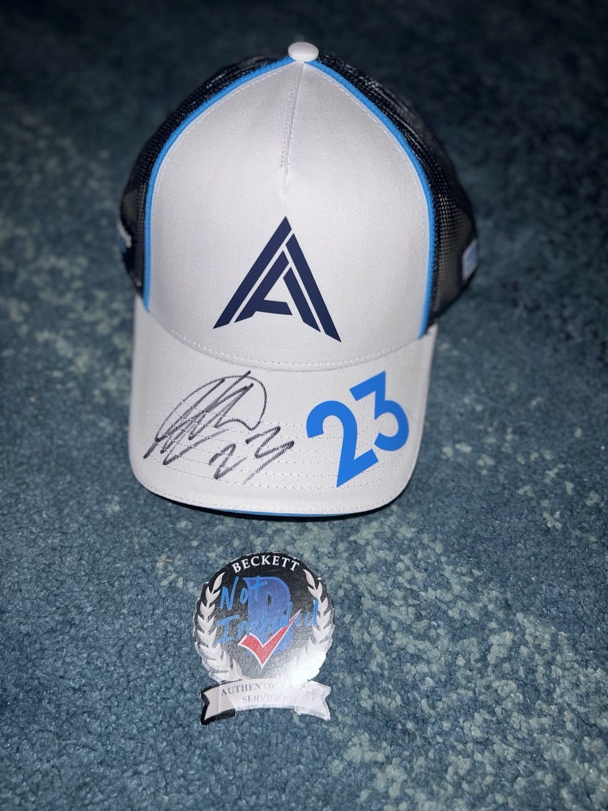 Alex Albon Signed Williams Racing Hat #23 F1 Star Beckett