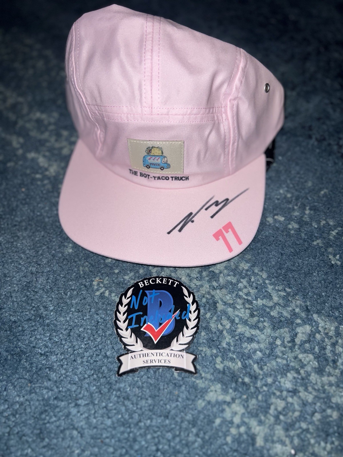 Valtteri Bottas Signed Racing Hat #77 The Bot-Taco Truck F1 Cadillac Beckett