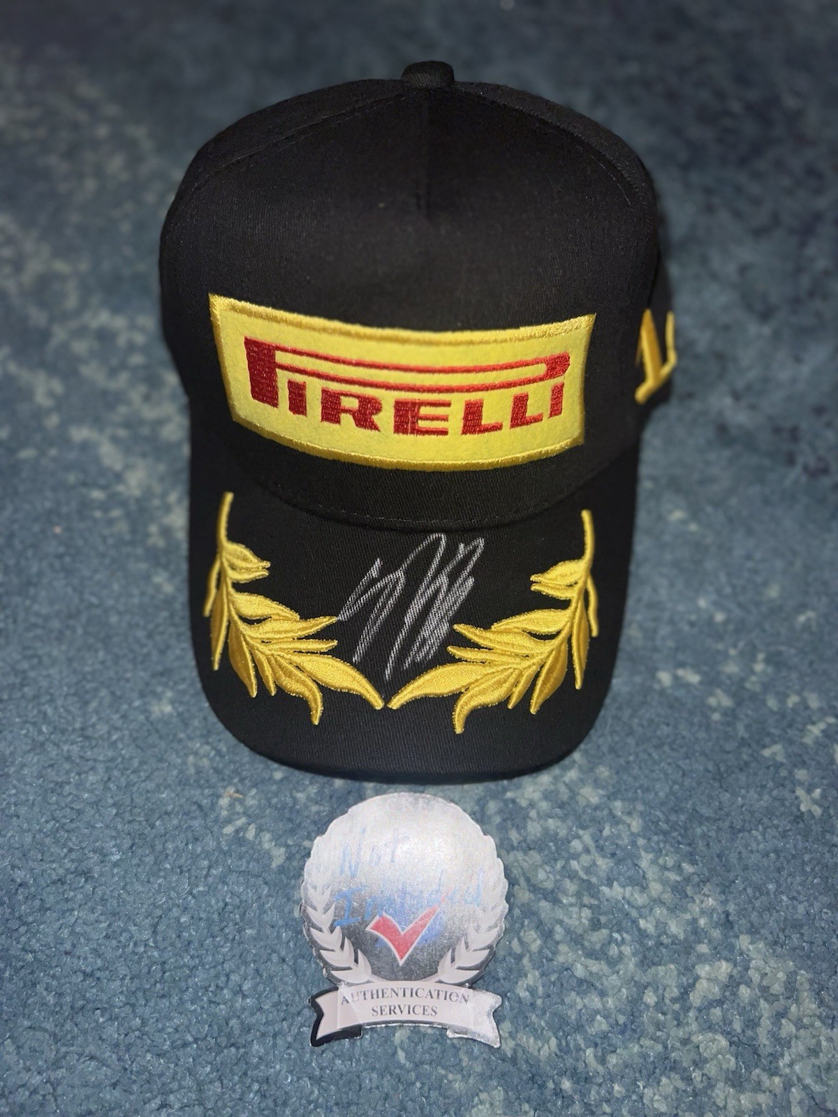 Gabriel Bortoleto Signed Pirelli Podium Hat F1 Sauber 2025 Rookie Beckett #2