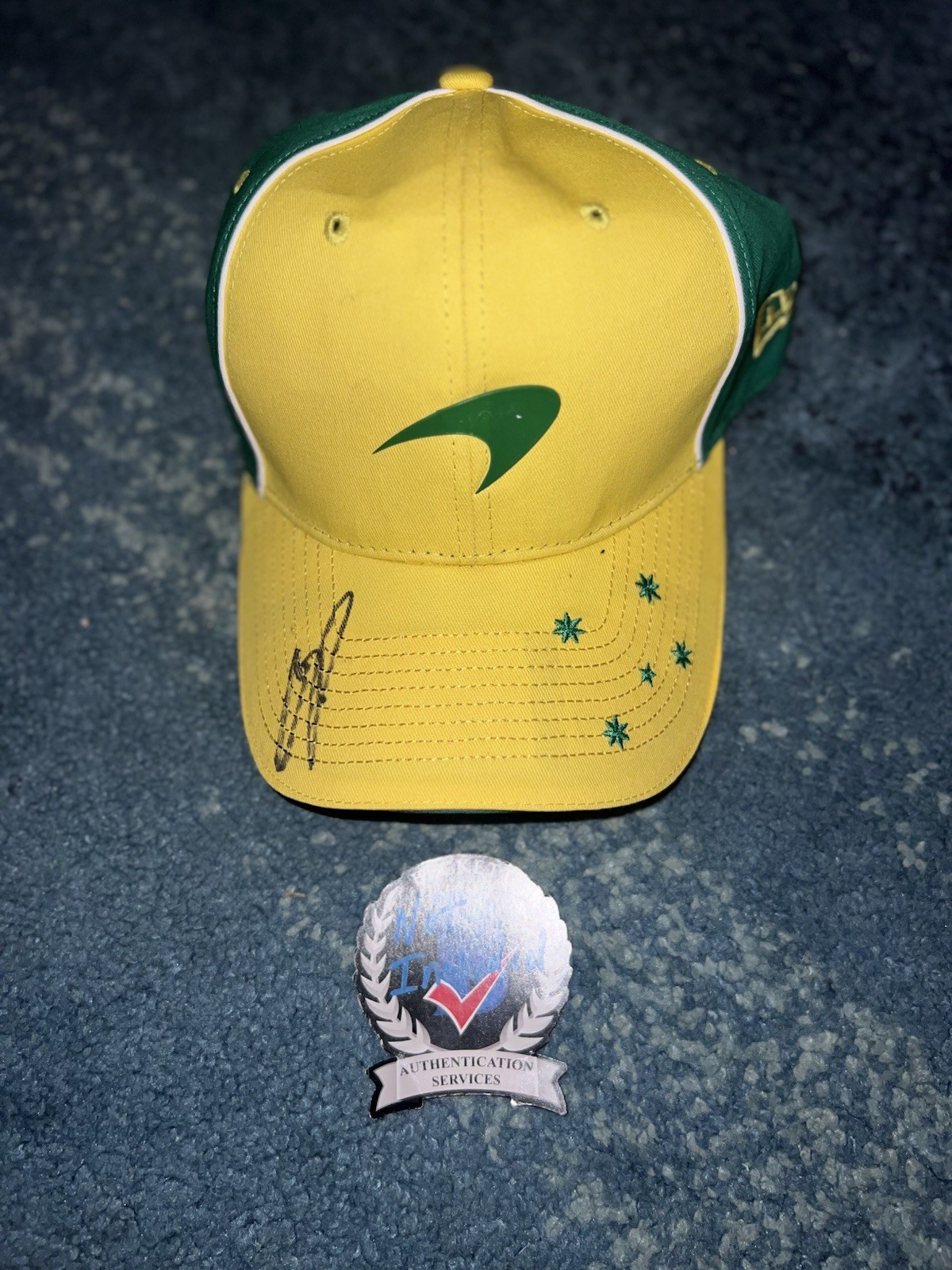 Oscar Piastri Signed Official McLaren 2025 Australia GP Hat Cap F1 Star Beckett