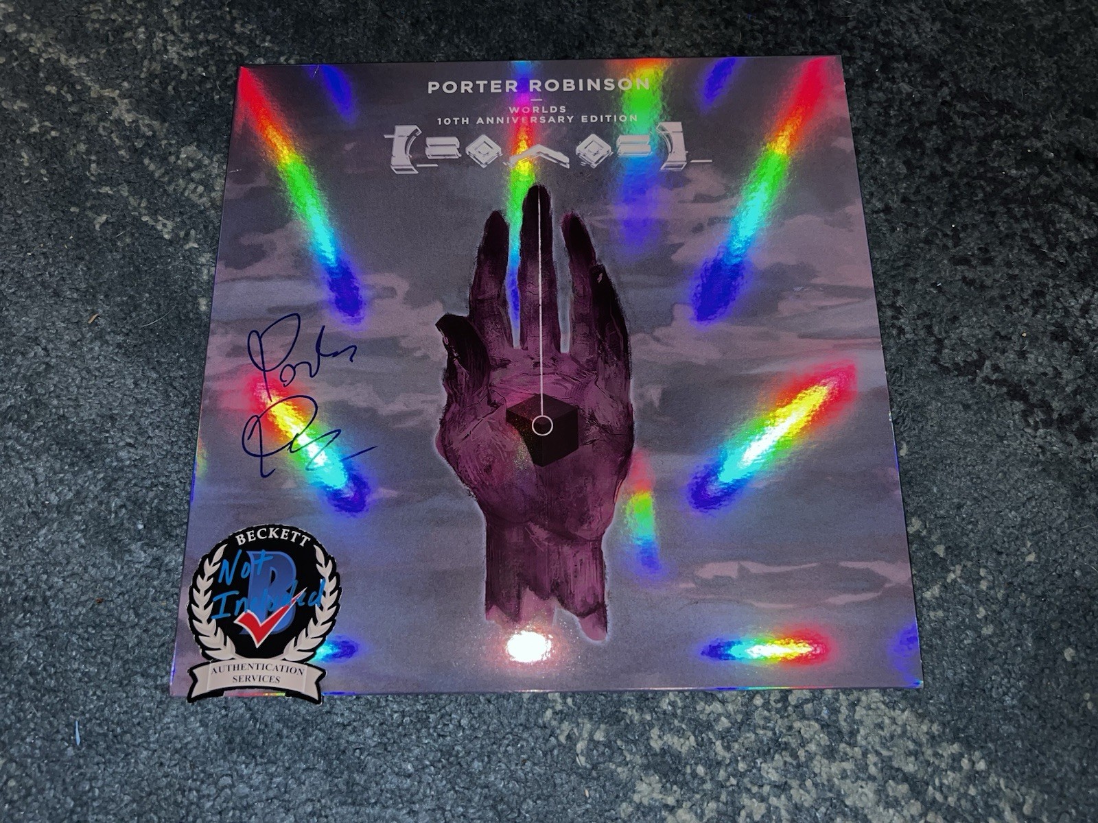Porter Robinson Signed Worlds Vinyl Album Legendary 10th Anniversary Beckett