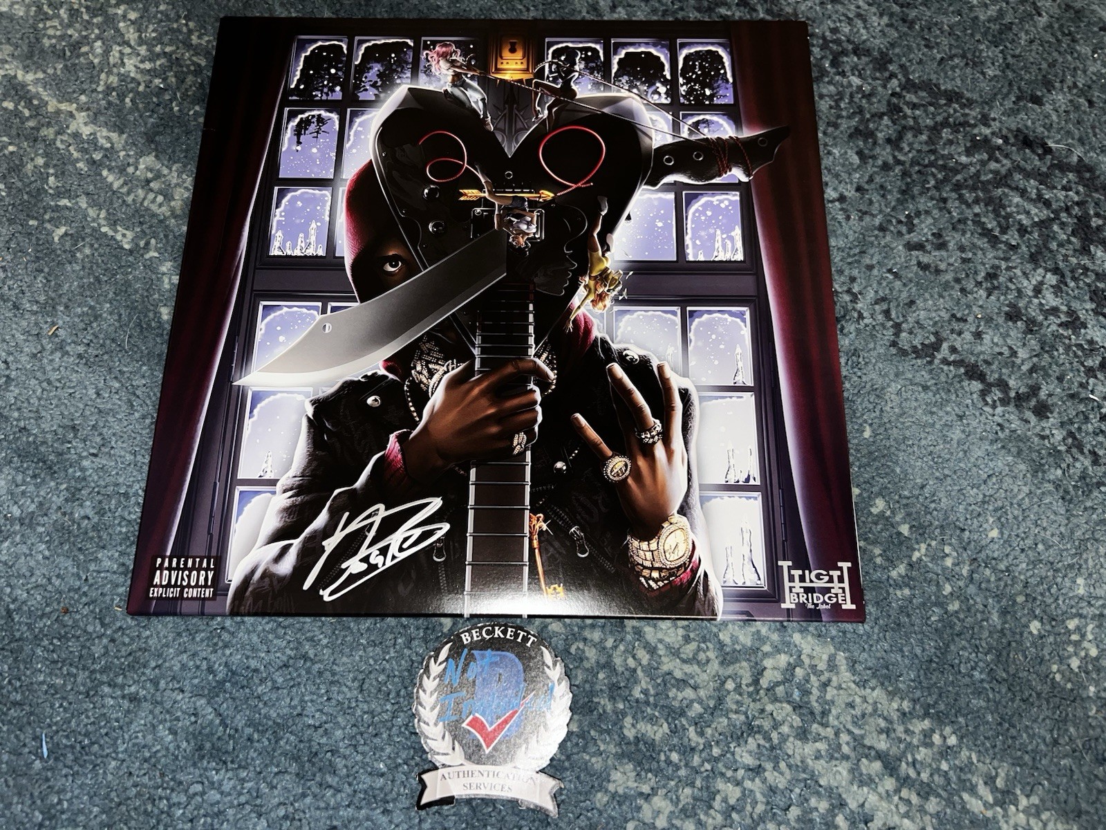 A Boogie Wit Da Hoodie Signed Artist 2.0 Vinyl Album Rap Legend Beckett