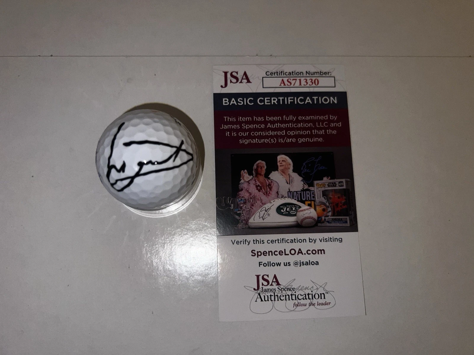Luke Donald Signed 2025 Ryder Cup Golf Ball Bethpage Black Champion JSA Cert