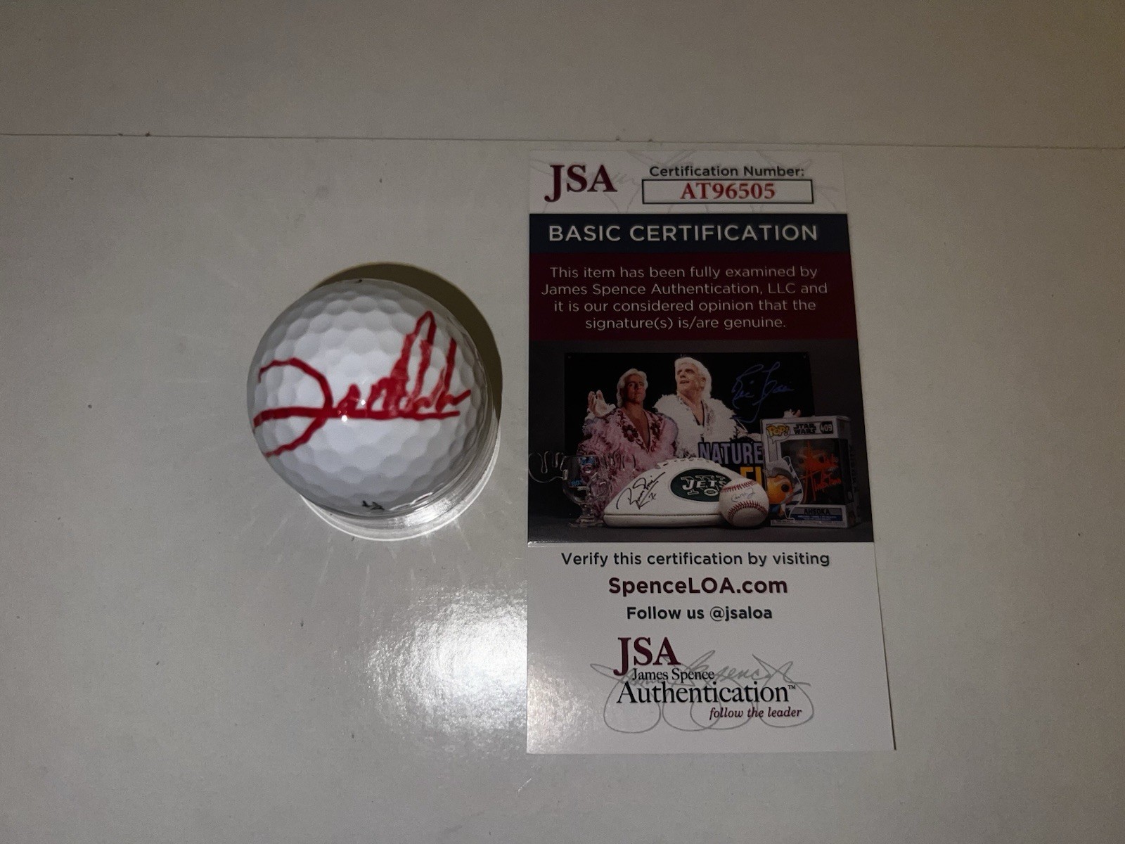 Jon Rahm Signed 2025 Ryder Cup Golf Ball Bethpage Black Champion JSA Cert #2