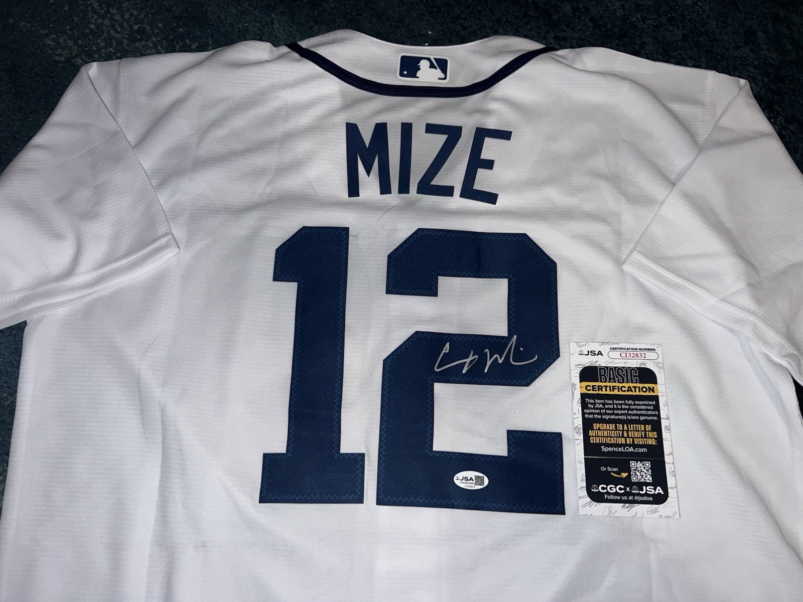 Casey Mize Signed Detroit Tigers Jersey Superstar Ace All Star 2025 JSA Auth